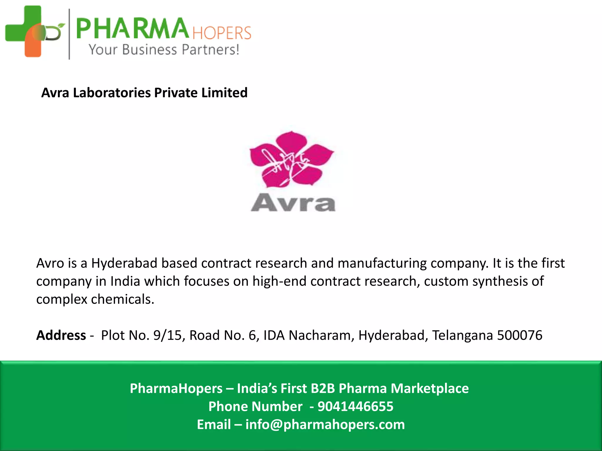 Top 10 Pharma Companies in Nacharam PPTX