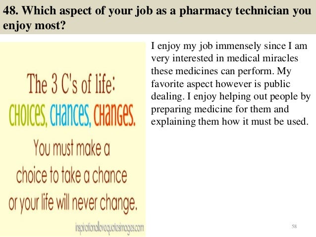 What are the possible questions for a hospital pharmacy technician interview?