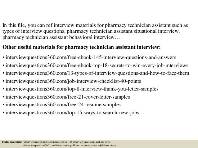 pharmacy tech interview