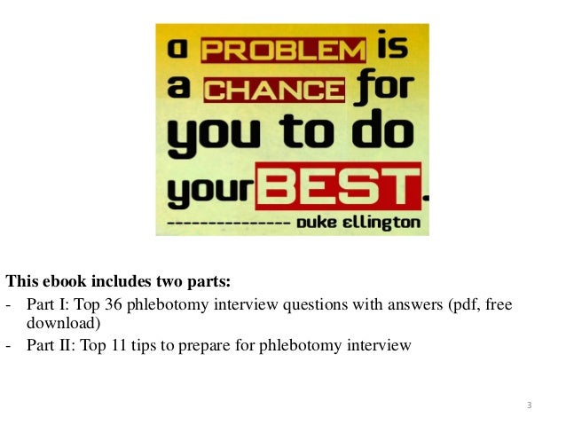 phlebotomy interview questions