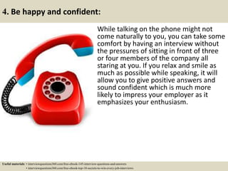Top 10 phone interview questions and answers | PDF