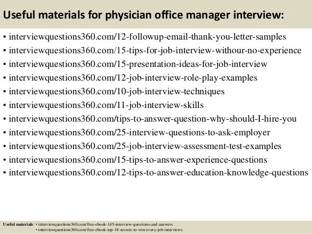 interview questions office manager