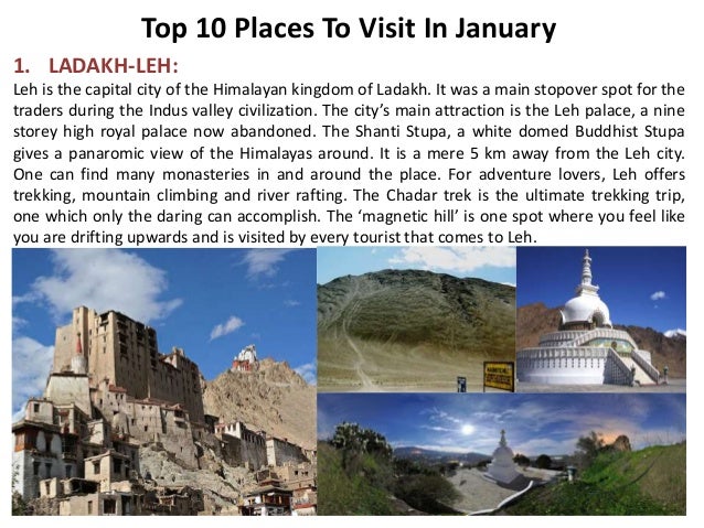 Top 10 Places to Visit in January
