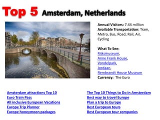 Top 10 Best places to travel in Europe 2016