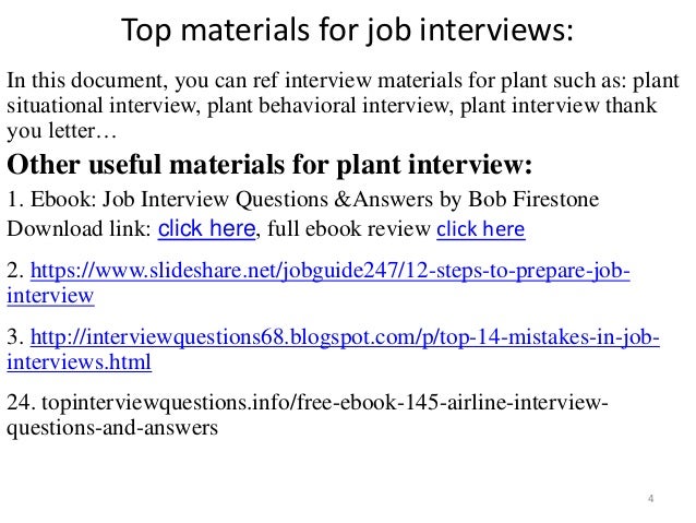 top 36 plant interview questions with answers pdf