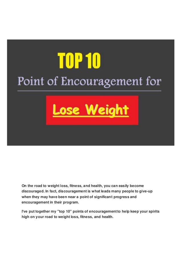 weight loss encouragement