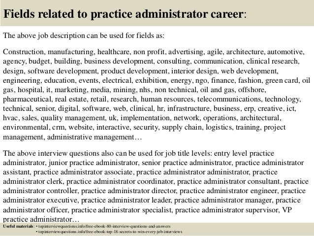 17 fields related to practice administrator career the above job description - Practice Director Job Description 17 fields related to practice administrator career the above job description - Practice Director Job Description