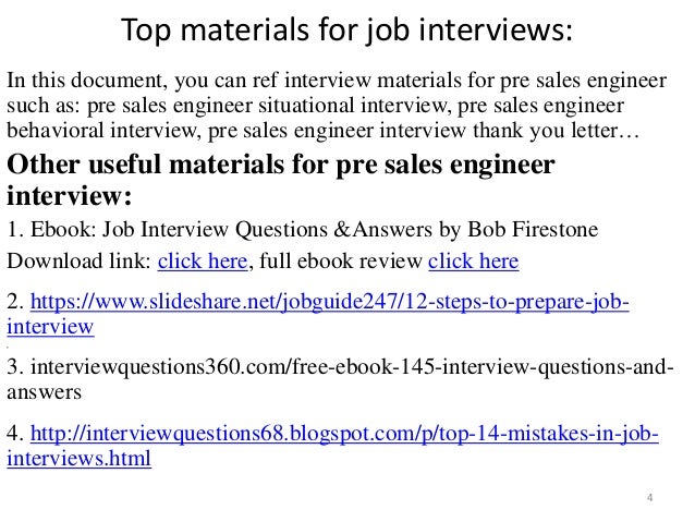 Top 52 Pre Sales Engineer Interview Questions And Answers Pdf