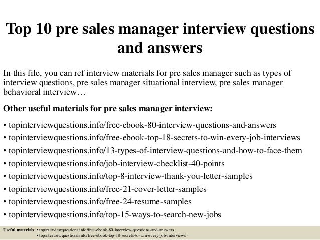 Pre sales resume software