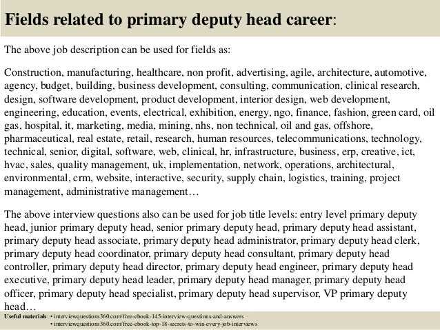 headteacher interview questions primary