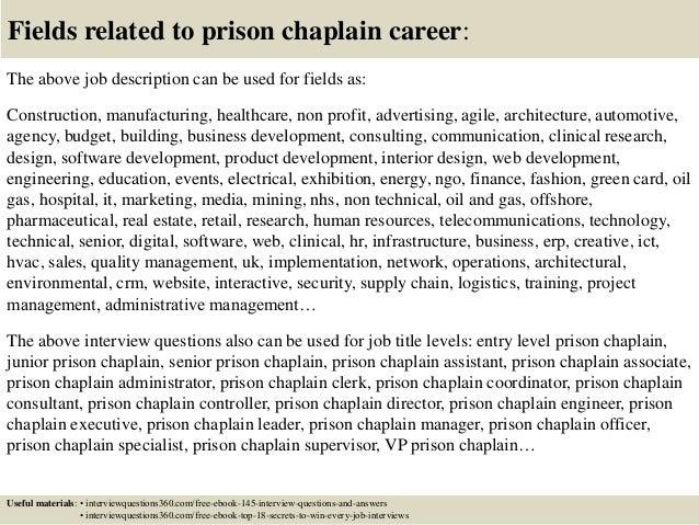 prison chaplain job