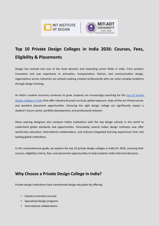 Top 10 Private Design Colleges in India 2026.pdf