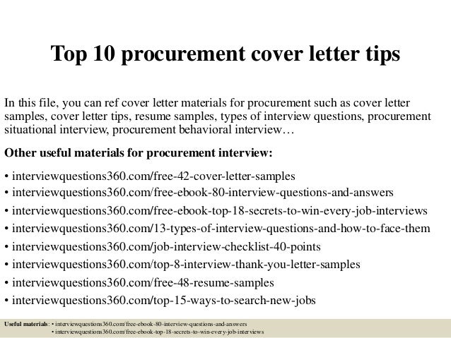picture of a cover letter