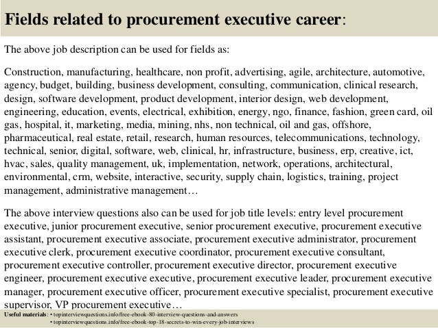 17 fields related to procurement executive career the above job procurement director jobs