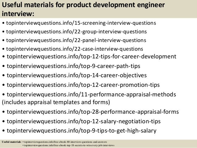 top 10 product development engineer interview questions product development interview questions