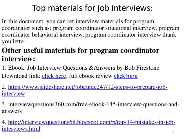 top 36 program coordinator interview questions and answers pdf program coordinator interview questions