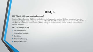 Top 10 programming languages | PPTX