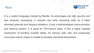 Top 10 programming languages for blockchain professionals | PPT