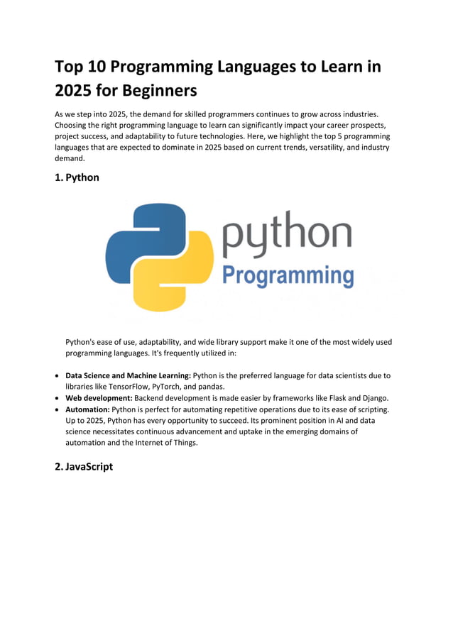 Top 10 Programming Languages to Learn in 2025.pdf