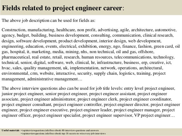 Top 10 Project Engineer Interview Questions And Answers Pdf