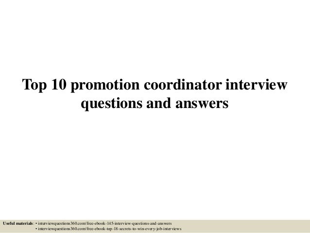 interview questions for promotion
