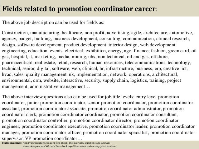 interview questions for promotion