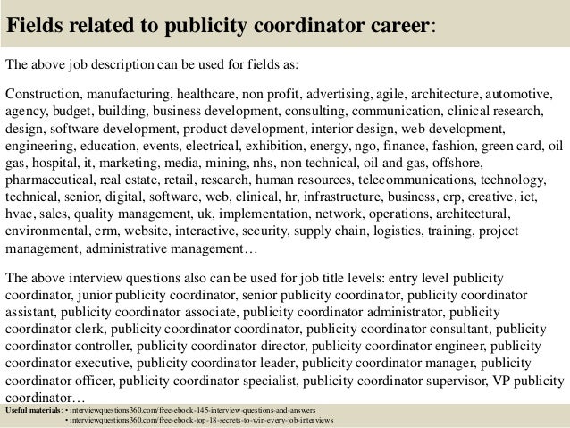public relations coordinator cover letter