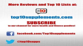 Top 10 Pre Workout Supplements 2013