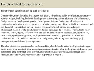 Top 10 qhse interview questions and answers | PPTX