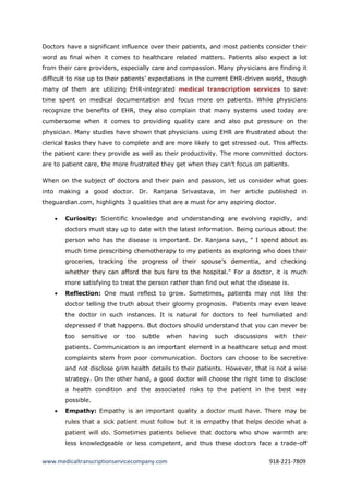 What Doctors Study.pdf Top 10 qualities a good doctor must have | PDF