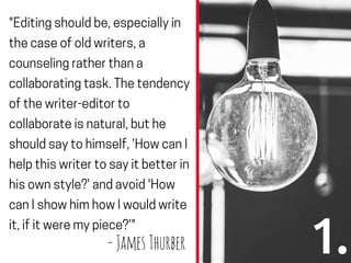 Top 10 Quotes About Editing | PPT