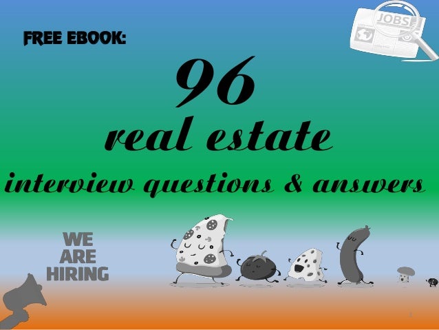 real estate interview questions