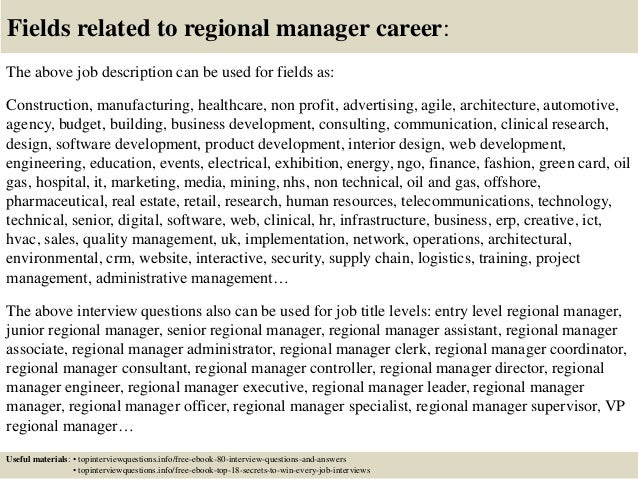 area manager job description