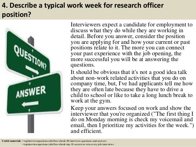 research officer interview questions and answers pdf