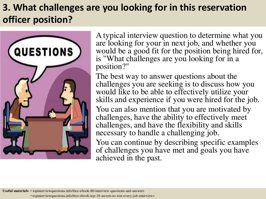 Top 10 Reservation Officer Interview Questions And Answers