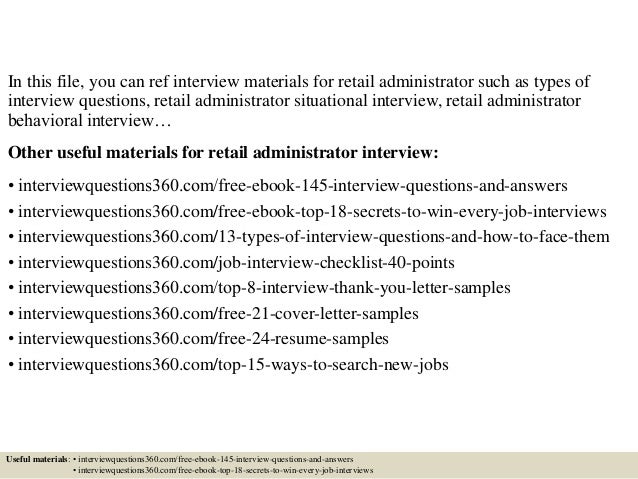 interview questions for retail