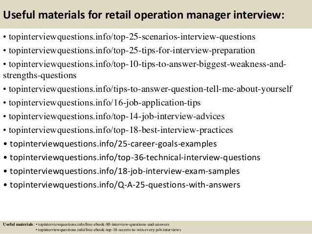 top 10 retail operation manager interview questions and answers operation manager interview questions
