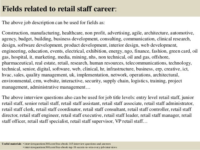 top 10 retail staff interview questions and answers retail management interview questions and answers