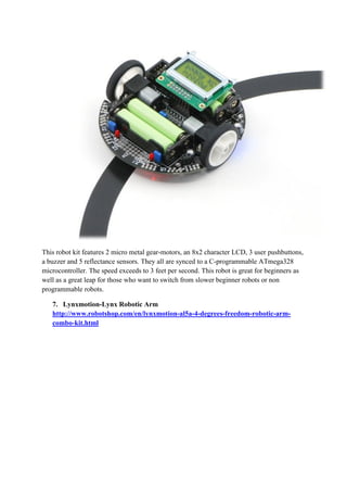 Top 10 robotics for beginners | PDF