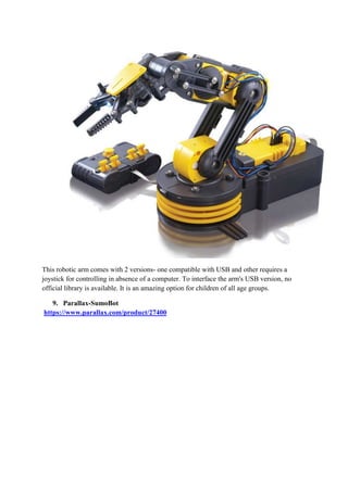 Top 10 robotics for beginners | PDF