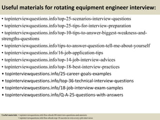 Top 10 rotating equipment engineer interview questions and answers | PPTX