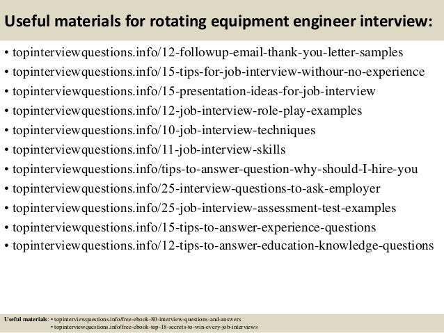 top 10 rotating equipment engineer interview questions and answers