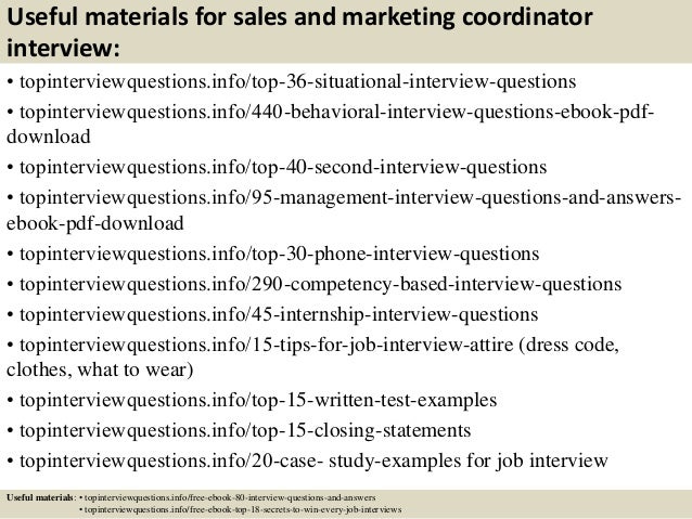 marketing coordinator interview