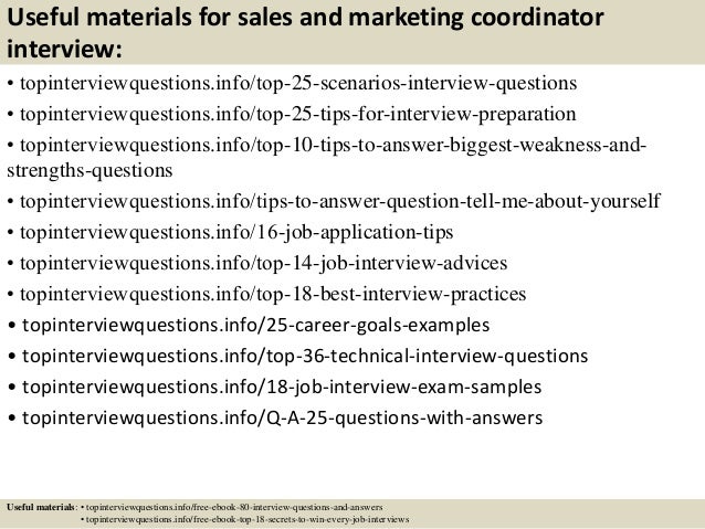 marketing coordinator interview