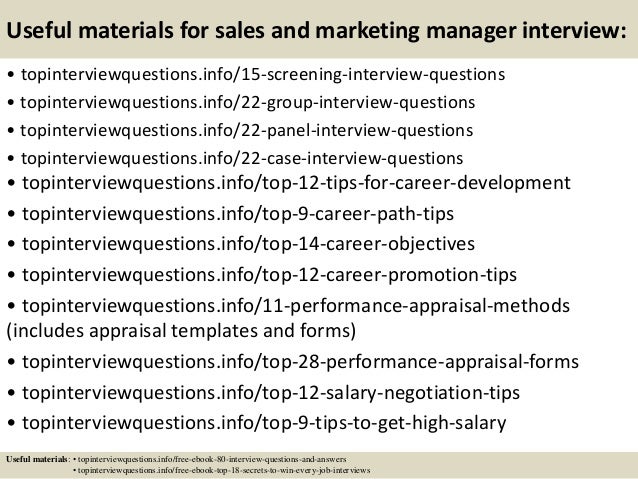 sales interview tips
