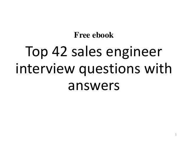 Best sample resume sales engineer