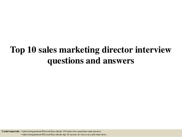 interview questions for marketing director interview questions for marketing director