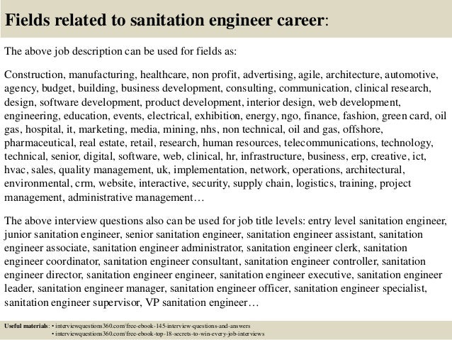 top 10 sanitation engineer interview questions and answers sanitation engineer
