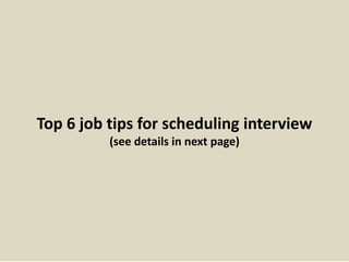 Scheudling Questions Top 10 scheduling interview questions with answers | PPTX