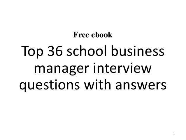 school office manager interview questions